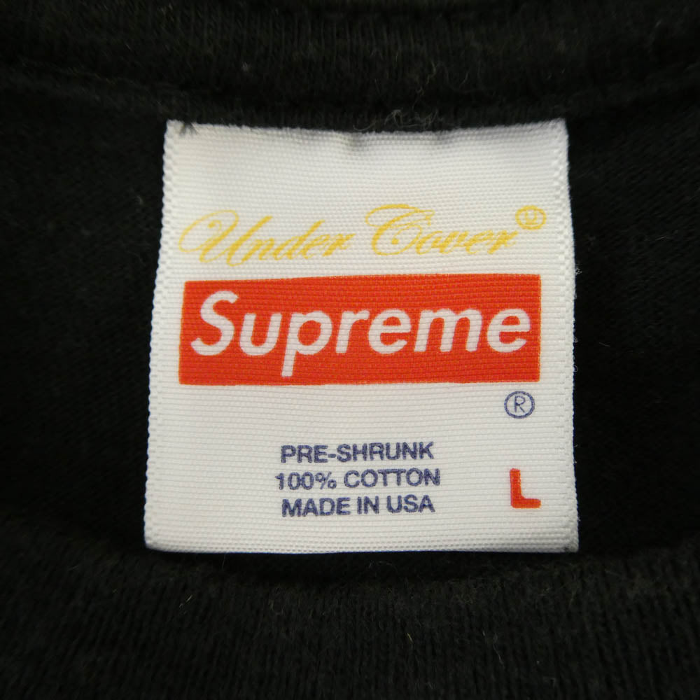 Supreme シュプリーム UNDERCOVER アンダーカバー UNDERCOVER Public Enemy Counterattack L/S Tee アンダーカバー パブリック エネミー カウンターアタック L/S 長袖 ロングスリーブ Tシャツ カットソー ブラック系 L【中古】