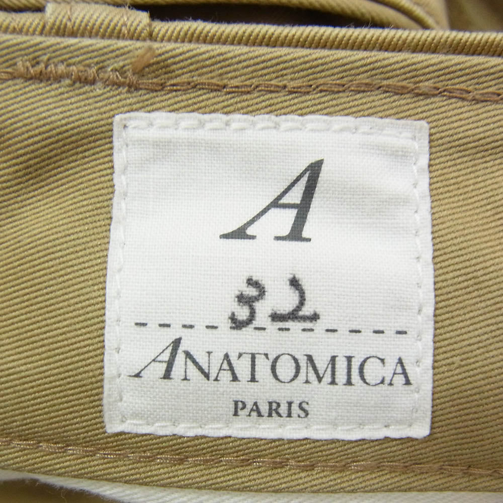 ANATOMICA アナトミカ 530-000-04 CHINO 2 コットン ボタンフライ チノトラウザー パンツ ブラウン系 32【中古】