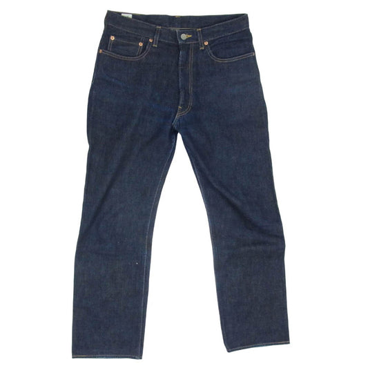 ANATOMICA アナトミカ 530-000-06 618 ORIGINAL オリジナル レザーパッチ ジップフライ ストレート コットン デニム ジーンズ インディゴブルー系 32【中古】