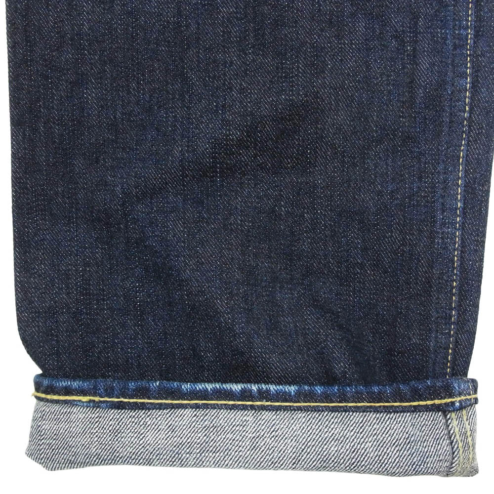 ANATOMICA アナトミカ 530-000-06 618 ORIGINAL オリジナル レザーパッチ ジップフライ ストレート コットン デニム ジーンズ インディゴブルー系 32【中古】