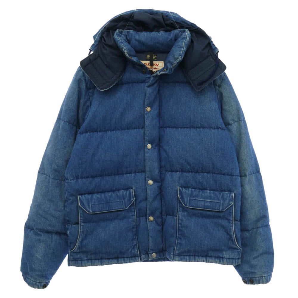 SUGAR CANE シュガーケーン GOLD ゴールド ×GOLD ゴールド DENIM DOWN JACKET デニム ダウン ジャケット インディゴブルー系 M【中古】