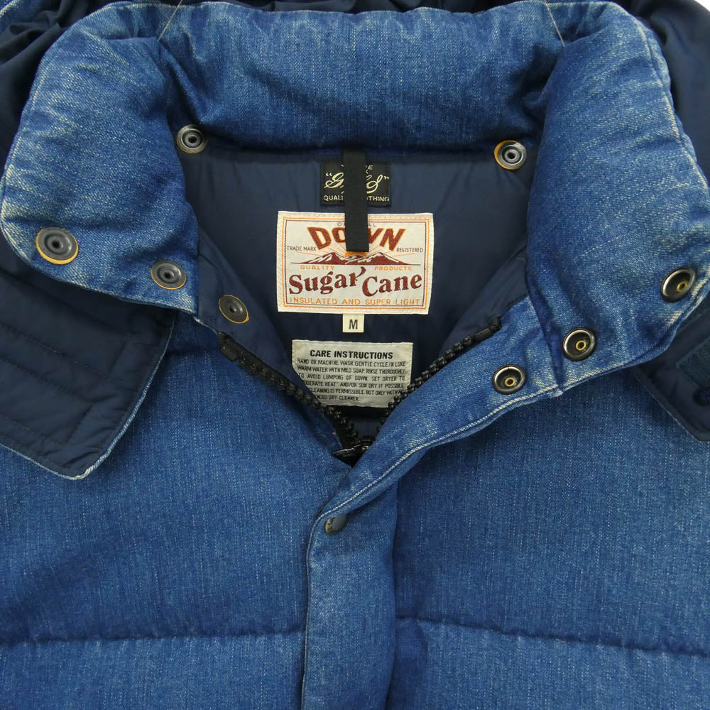 SUGAR CANE シュガーケーン GOLD ゴールド ×GOLD ゴールド DENIM DOWN JACKET デニム ダウン ジャケット インディゴブルー系 M【中古】