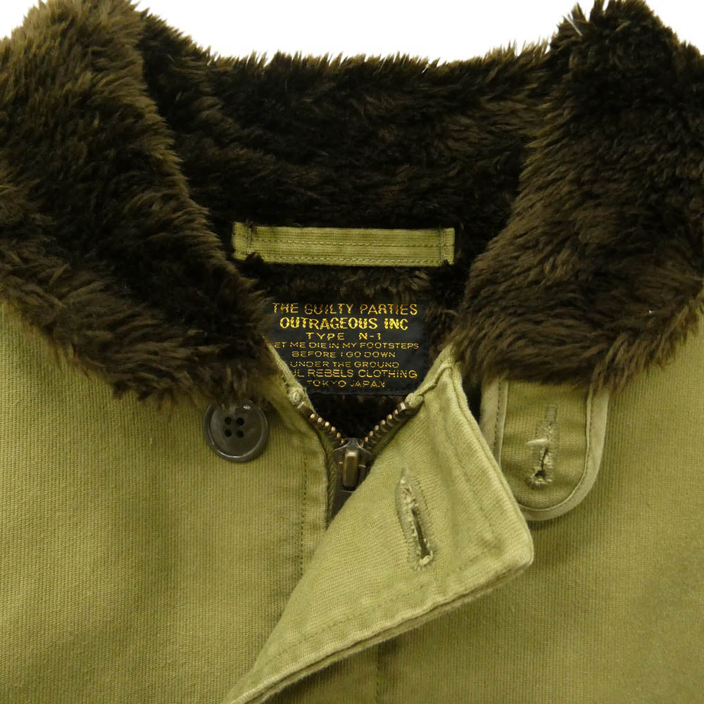 WACKO MARIA ワコマリア N-1 DECK JACKET デッキ ミリタリー ジャケット カーキ系 XL【中古】