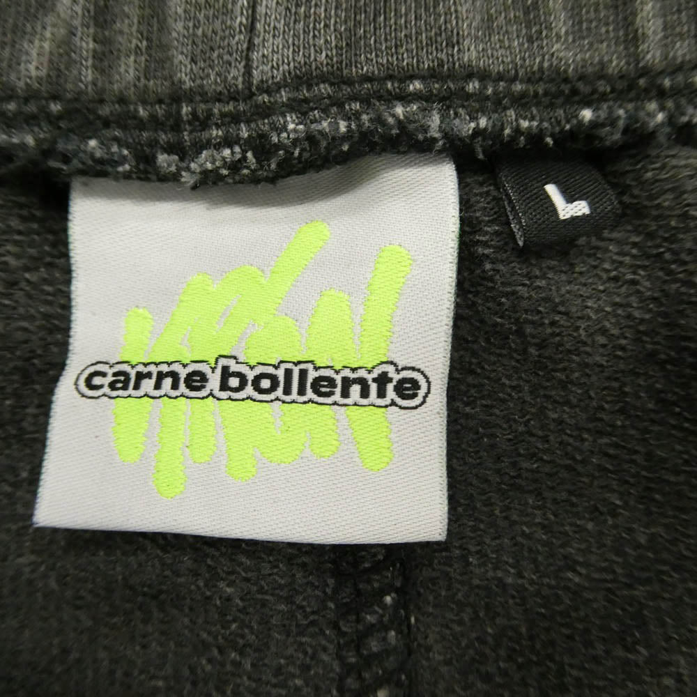 カルボネレンテ CL2333033 ロゴ 刺? プリント ダメージ 加工 スウェット パンツ グレー系 L【中古】
