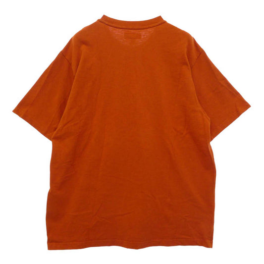 Supreme シュプリーム 24AW Twill Applique S S Top ツイル アップリケ エスエス トップ Tシャツ 半袖 カットソー オレンジ系 L【中古】