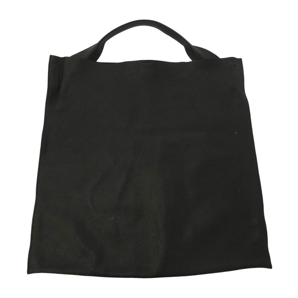 JIL SANDER ジルサンダー XIAO BAG シボ革 レザー トート バッグ ブラック系【中古】