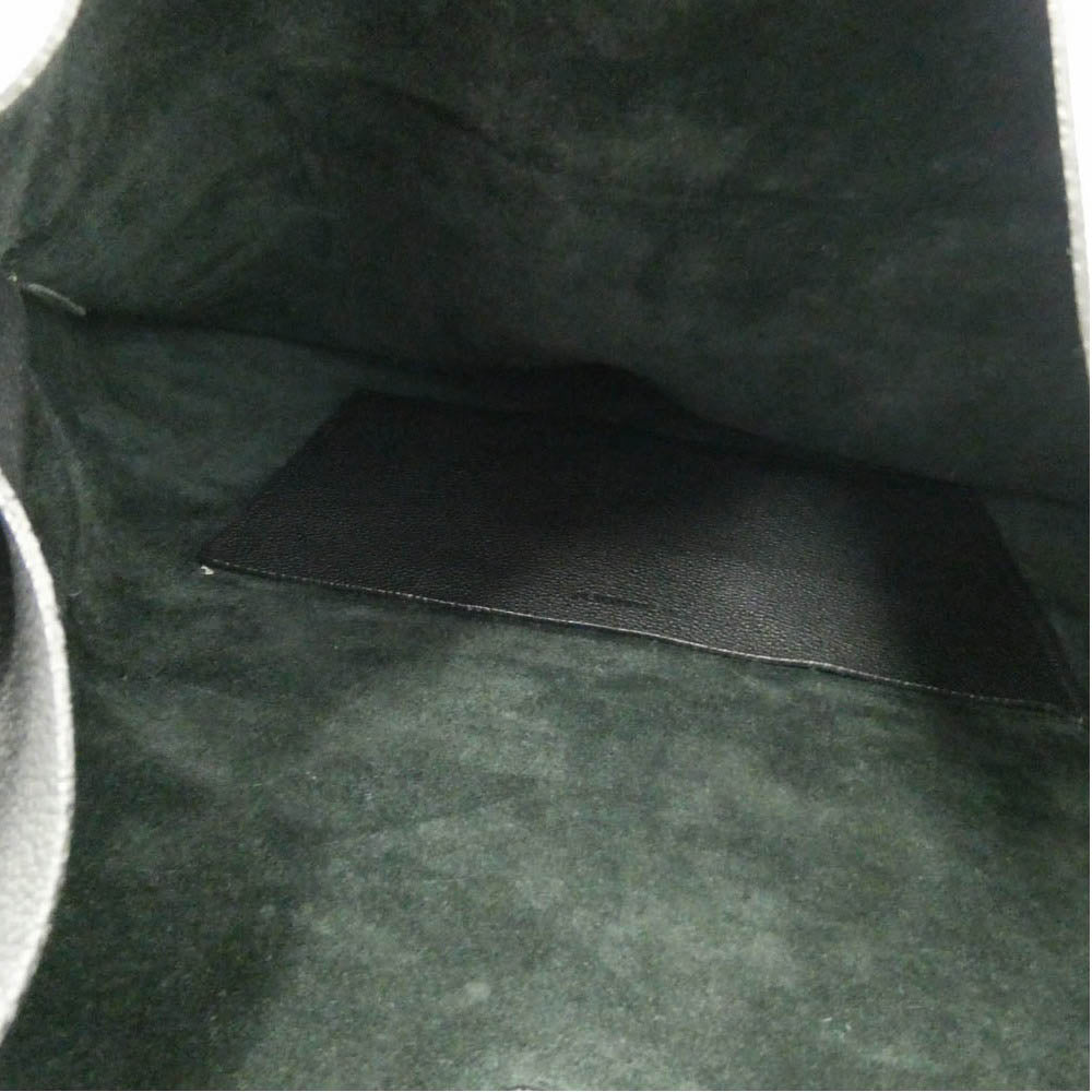 JIL SANDER ジルサンダー XIAO BAG シボ革 レザー トート バッグ ブラック系【中古】