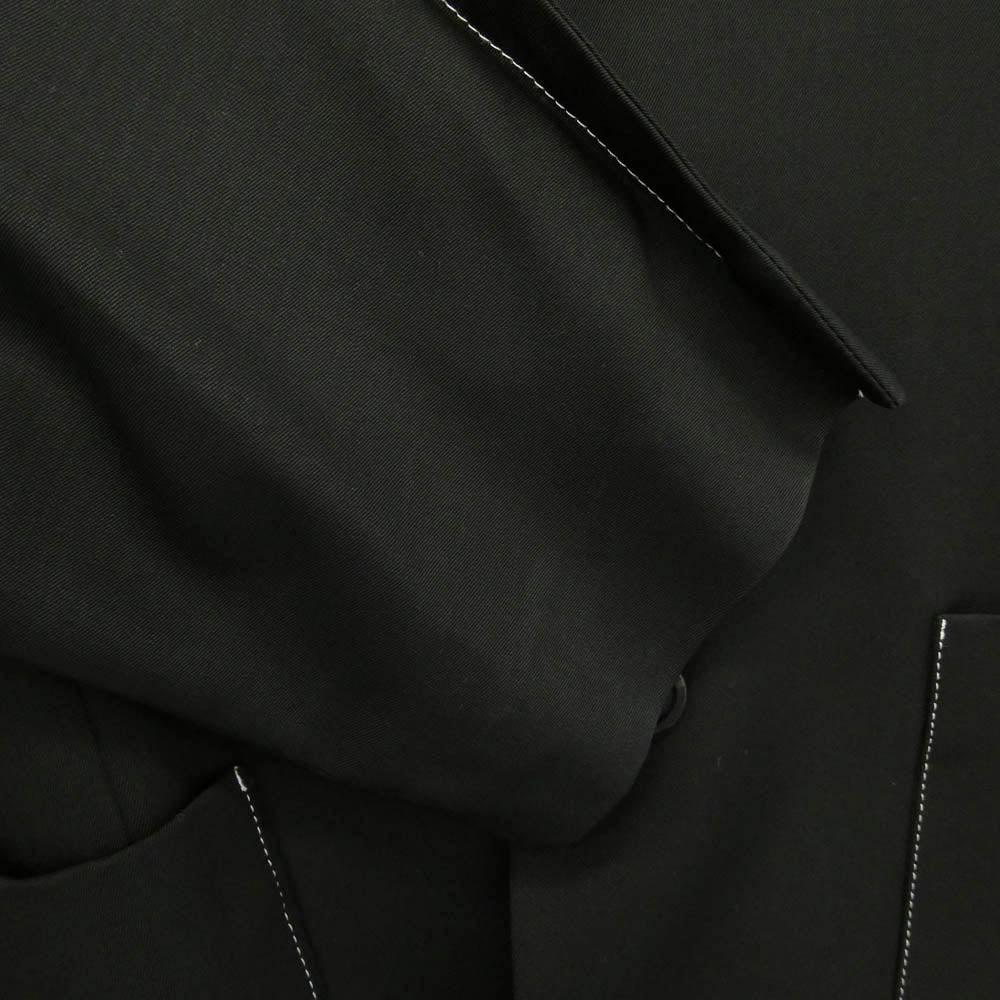 MAISON MARGIELA メゾンマルジェラ 19AW S30BN0445 Oversized Wool Blazer 10ライン 四つタグ オーバーサイズド ステッチ ウール ブレザー ジャケット ブラック系 44【中古】