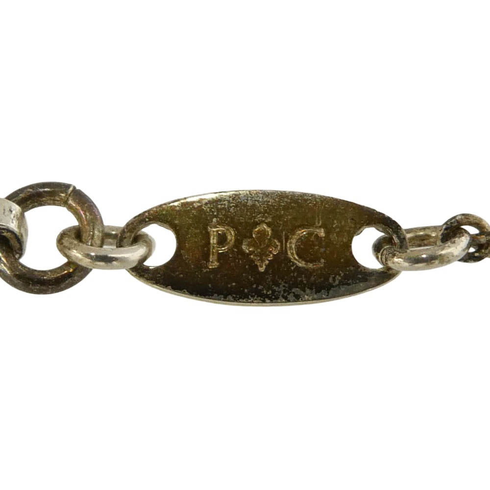 PATRICK COX パトリックコックス フレア ストーン ネックレス シルバー系 パープル系【中古】