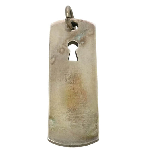 PATRICK COX パトリックコックス フレア 鍵穴 ドッグタグ ペンダントトップ シルバー系【中古】