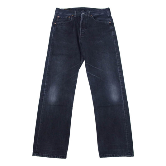 Levi's リーバイス 501-0660 90s USA製 501 ブラックマジック デニム パンツ ジーンズ 後染め ジーンズ ブラック系 W31L30【中古】