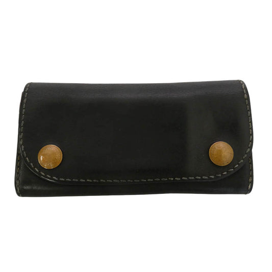 LUCKY JOHN ラッキージョン トラッカー ウォレット レザー ロングウォレット 長財布 ブラック系 ブラウン系【中古】