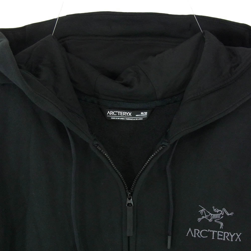 ARC'TERYX アークテリクス X000009929 Emblem Fleece Full-Zip Hoody エンブレム フリース フルジップ フーディ パーカー ジャケット ブラック系 M【中古】