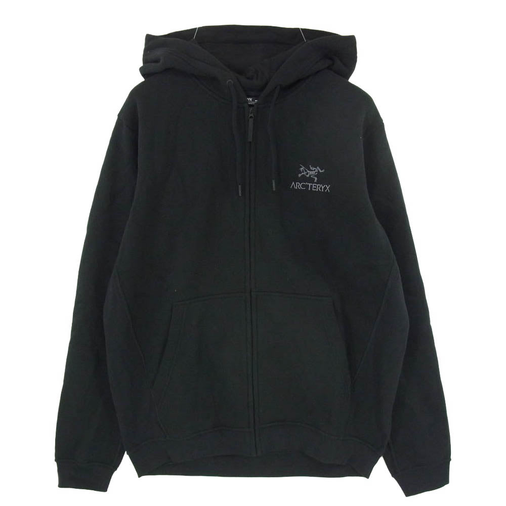 ARC'TERYX アークテリクス X000009929 Emblem Fleece Full-Zip Hoody エンブレム フリース フルジップ フーディ パーカー ジャケット ブラック系 M【中古】