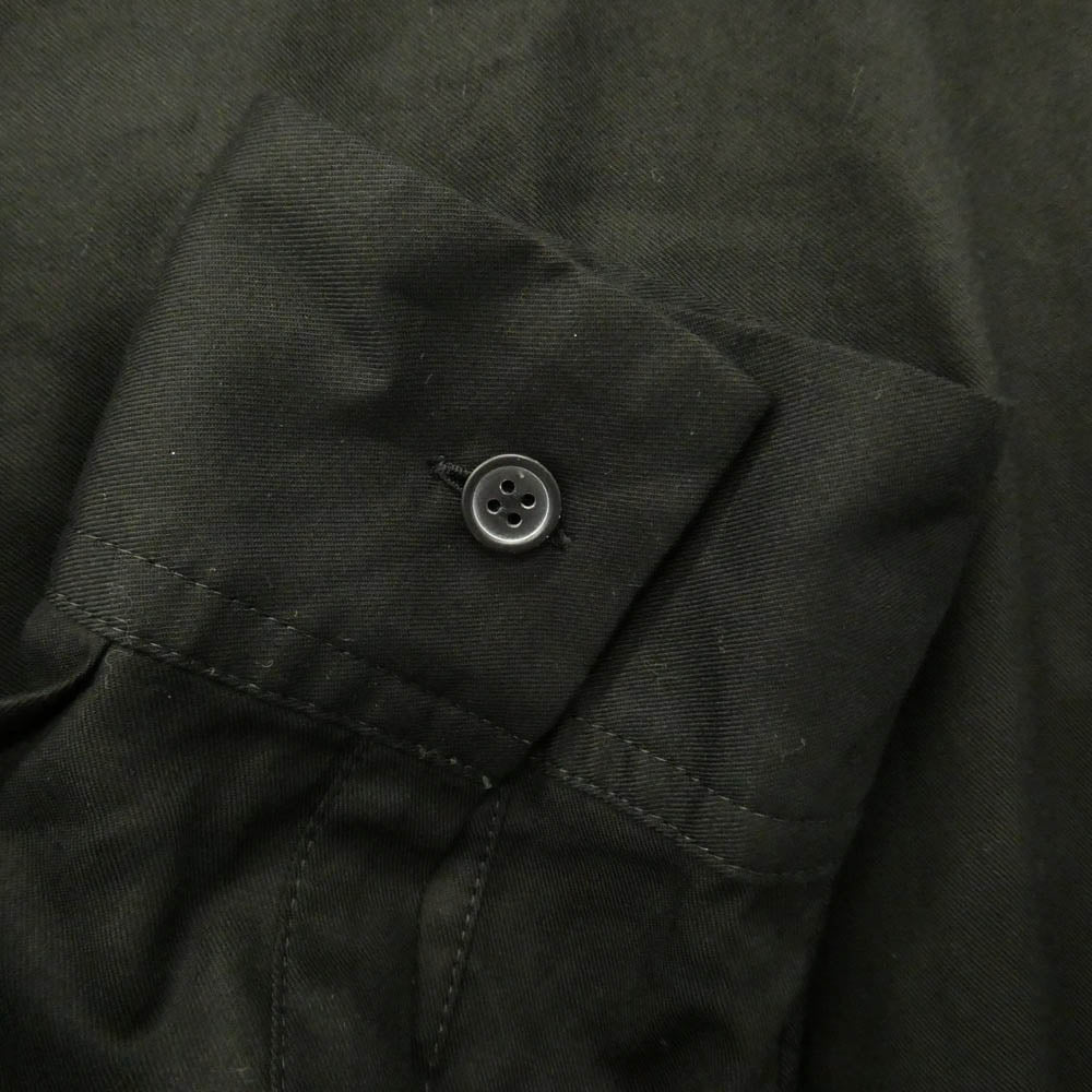 Yohji Yamamoto ヨウジヤマモト UL-B04-200 S'YTE サイト RAYON TWILL LONG SHIRT レーヨンツイル ロング シャツ ブラック系 2【中古】