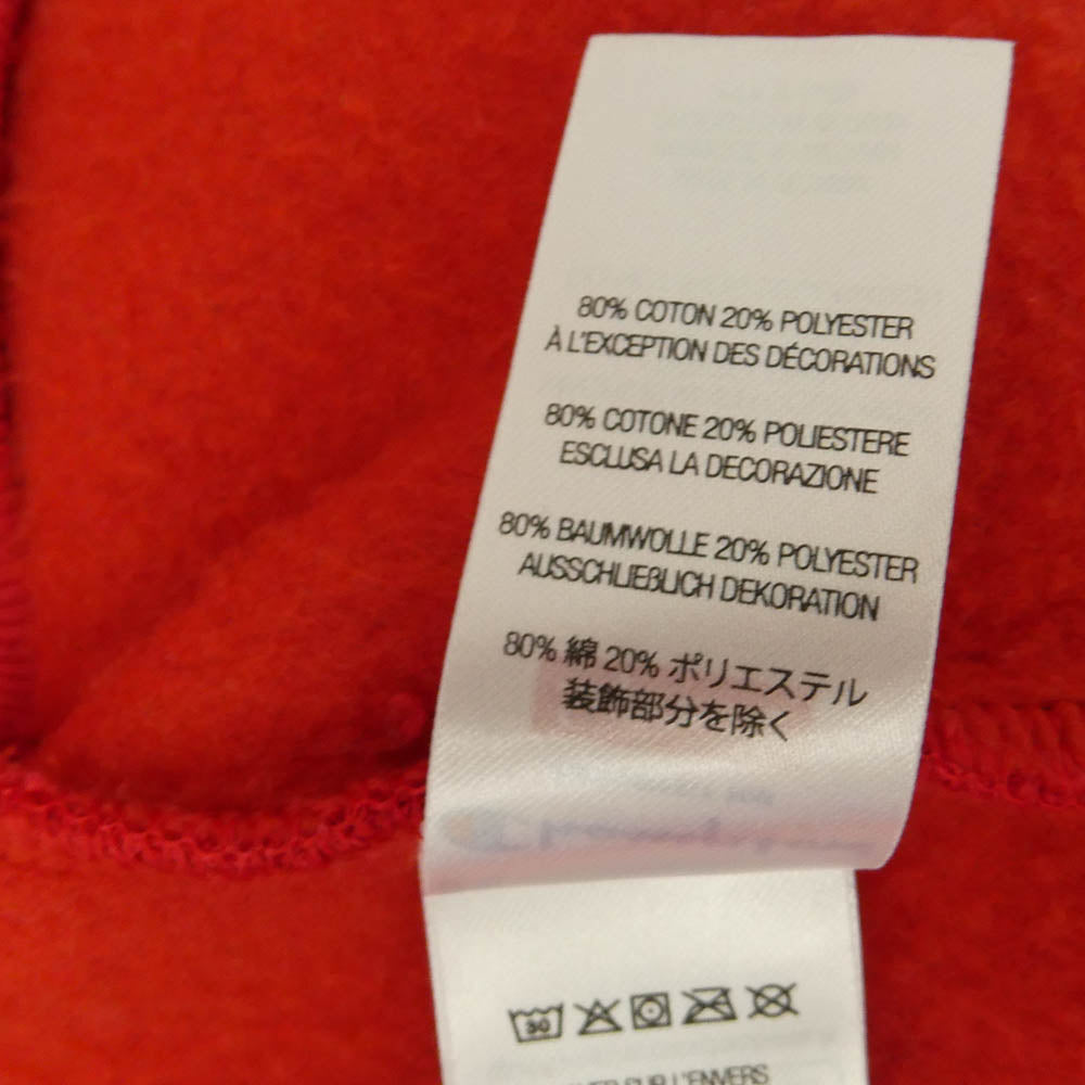 Supreme シュプリーム Champion チャンピオン 24SS × Champion チャンピオン Zip Up Hooded Sweatshirt フロントロゴ ジップアップ フーディ パーカー レッド系 M【中古】