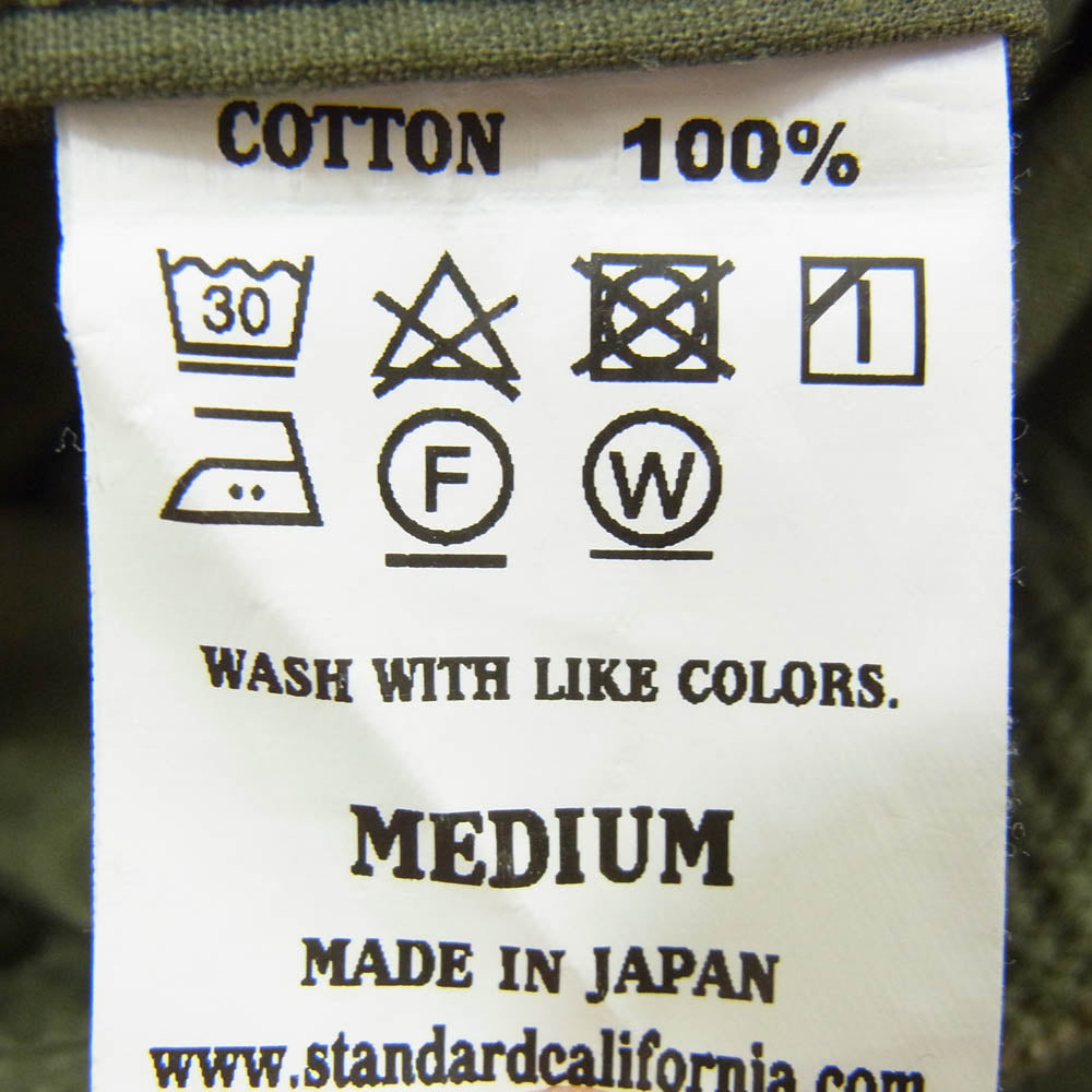 STANDARD CALIFORNIA スタンダードカリフォルニア SD Easy Fatigue Pants ファティーグ イージー ベイカー パンツ リップストップコットン オリーブ カーキ系 M【中古】