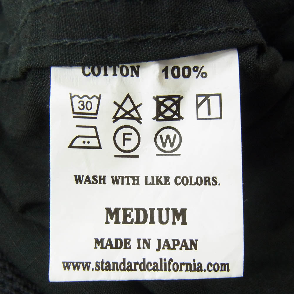 STANDARD CALIFORNIA スタンダードカリフォルニア SD Easy Fatigue Pants ファティーグ イージー ベイカー パンツ リップストップコットン ブラック系 M【中古】