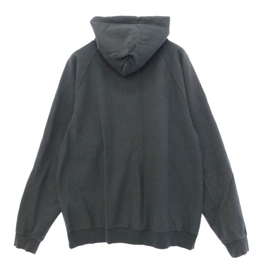 STANDARD CALIFORNIA スタンダードカリフォルニア 20SS SD US Cotton Zip Hood Sweat ロゴ刺繍 コットン ジップ フード スウェット パーカー フーディー チャコール系 L【中古】