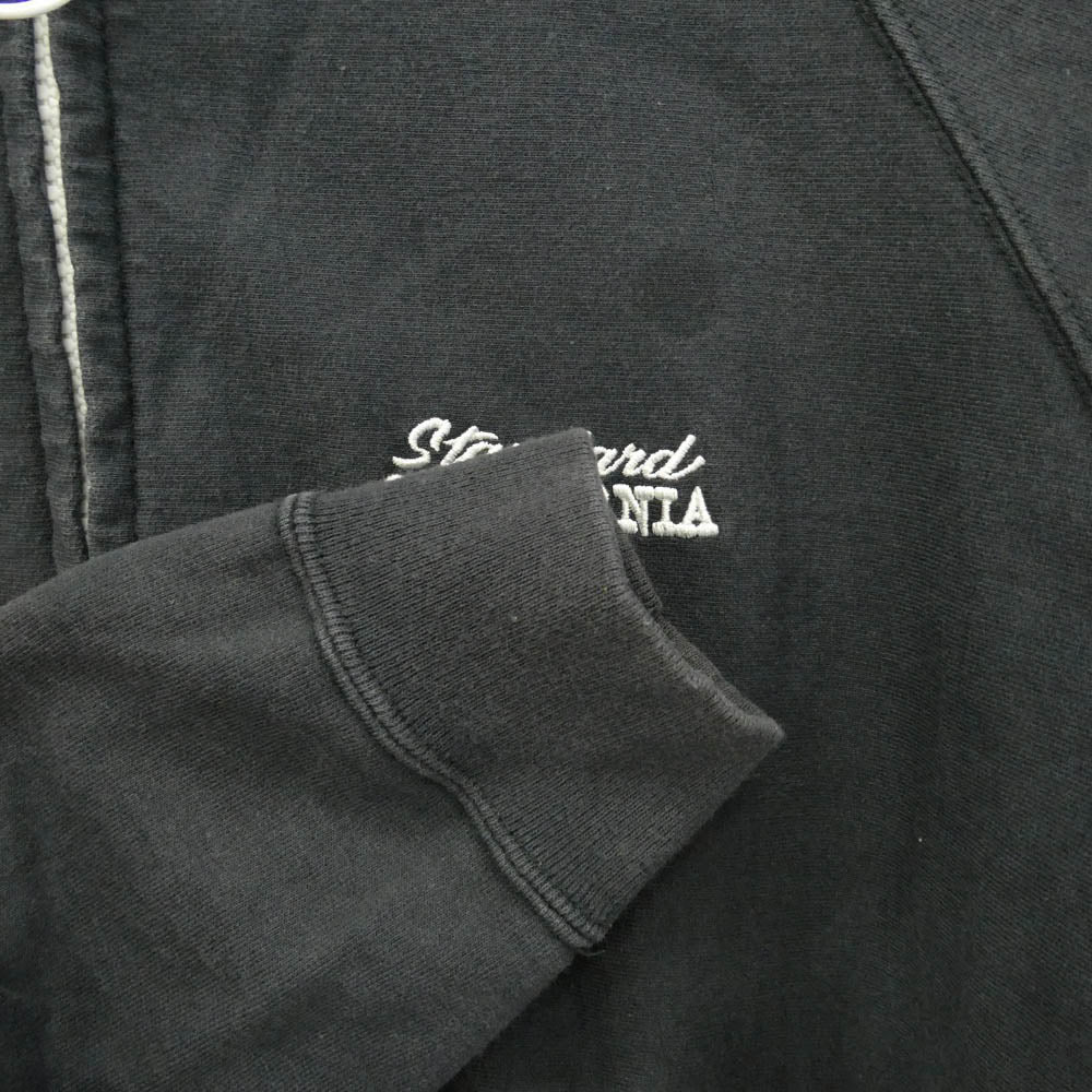 STANDARD CALIFORNIA スタンダードカリフォルニア 20SS SD US Cotton Zip Hood Sweat ロゴ刺繍 コットン ジップ フード スウェット パーカー フーディー チャコール系 L【中古】