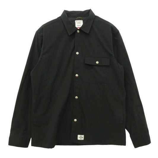 STANDARD CALIFORNIA スタンダードカリフォルニア Ron Herman ロンハーマン × RHC Ron Herman ロンハーマン ワークシャツ コーチジャケット ブラック系 L【中古】
