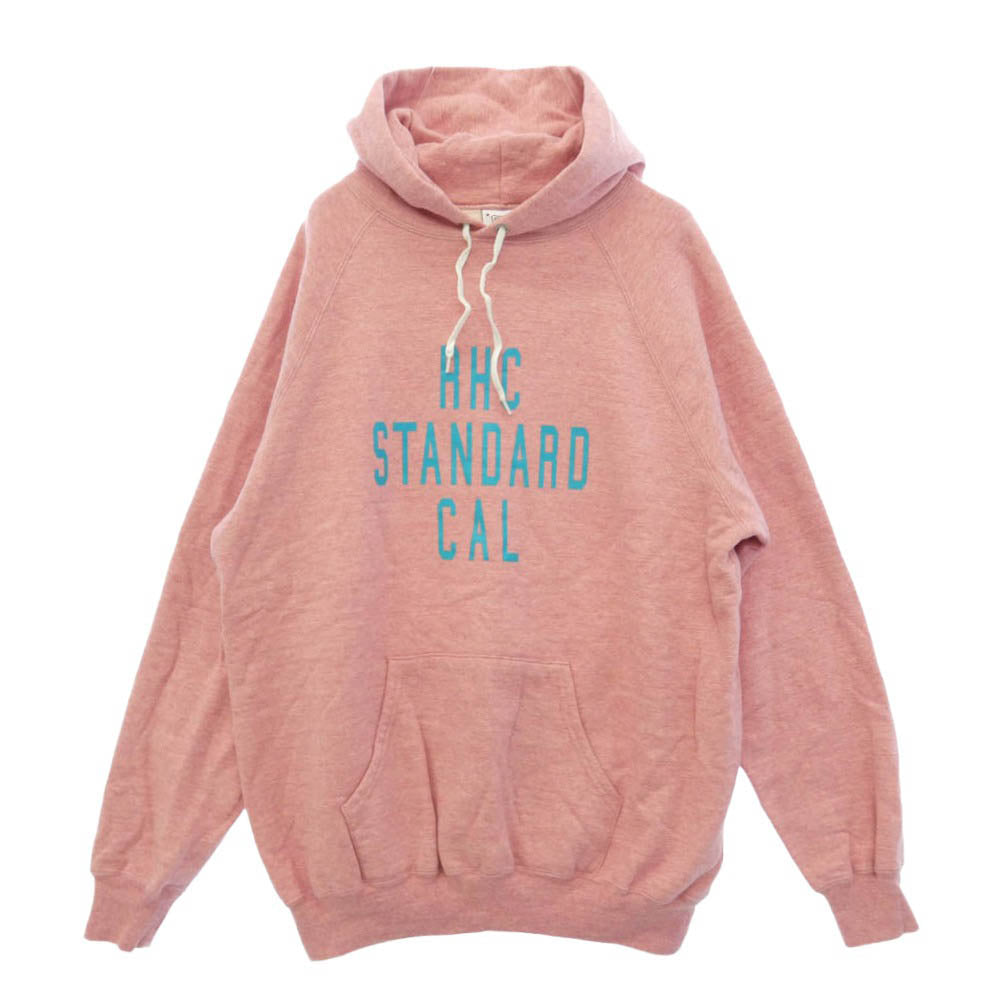 STANDARD CALIFORNIA スタンダードカリフォルニア Ron Herman ロンハーマン × RHC Ron Herman ロンハーマン ロゴプリント コットン プルオーバー パーカー フーディー スウェット ピンク ピンク系 XL【中古】