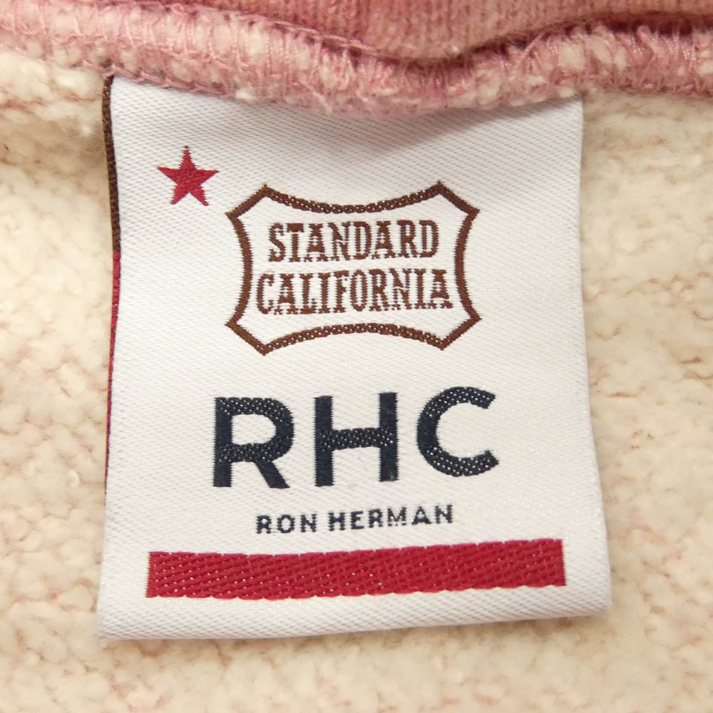 STANDARD CALIFORNIA スタンダードカリフォルニア Ron Herman ロンハーマン × RHC Ron Herman ロンハーマン ロゴプリント コットン プルオーバー パーカー フーディー スウェット ピンク ピンク系 XL【中古】