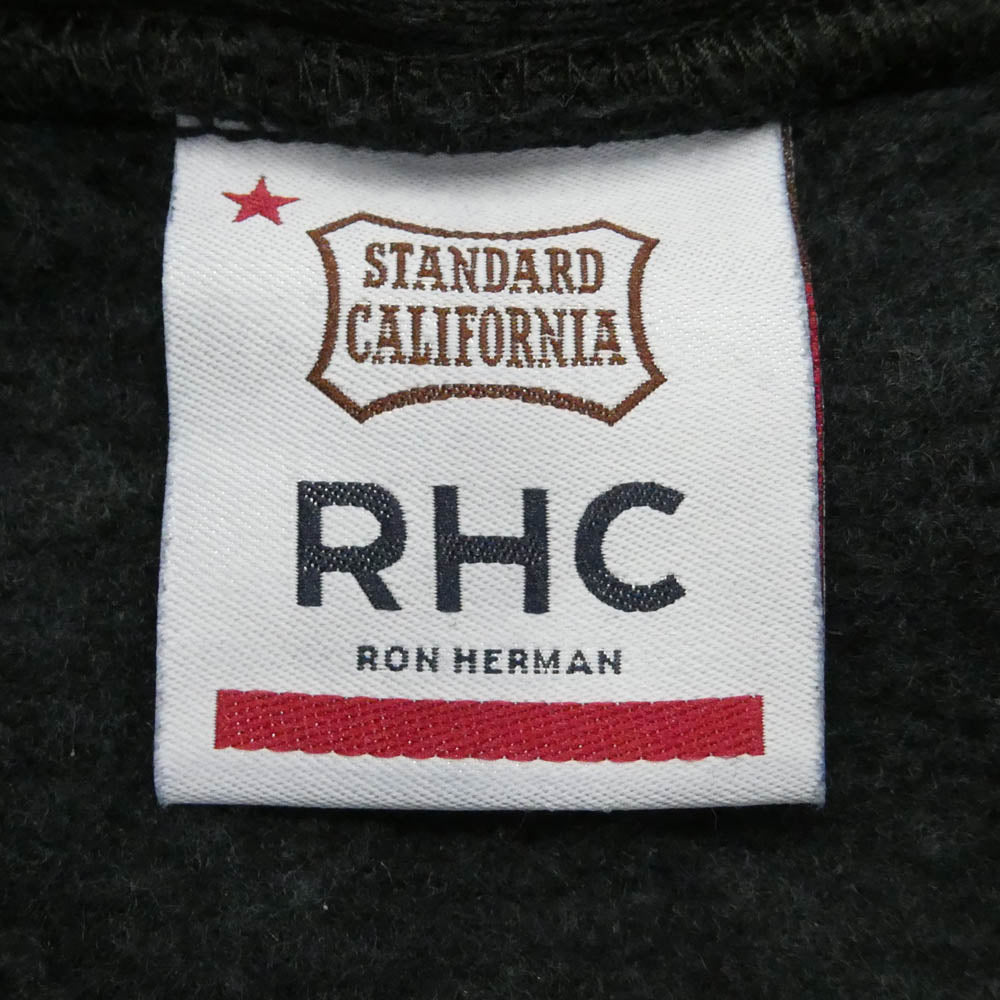 STANDARD CALIFORNIA スタンダードカリフォルニア Ron Herman ロンハーマン × RHC Ron Herman ロンハーマン ロゴ バックプリント コットン プルオーバー パーカー フーディー スウェット ブラック ブラック系 L【中古】