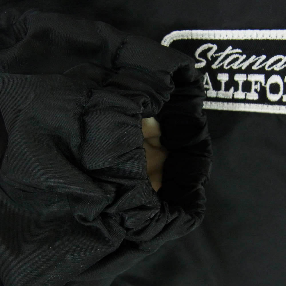 STANDARD CALIFORNIA スタンダードカリフォルニア 24SS OUNLG290 SD Logo Patch Coach Jacket ロゴ パッチ ドローコード ナイロンツイル コーチジャケット ブラック系 XL【中古】