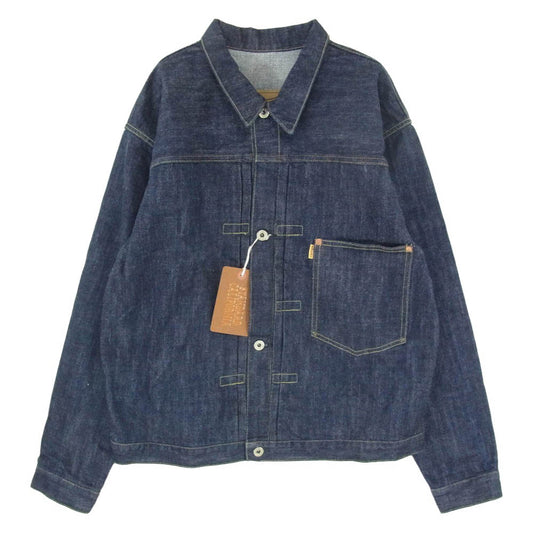 STANDARD CALIFORNIA スタンダードカリフォルニア 24SS OUDLA360 SD Denim Jacket S996 WW Ⅱ OW 大戦モデル ヴィンテージウォッシュ デニムジャケット インディゴブルー系 42【極上美品】【中古】