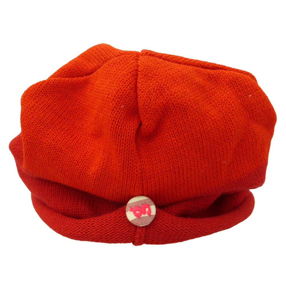 GOODENOUGH グッドイナフ 09s Archive HEAD GEAR アーカイブ ヘッドギア オスロキャップ ニット 帽 つば付き キャスケット レッド系 エンジ系【中古】