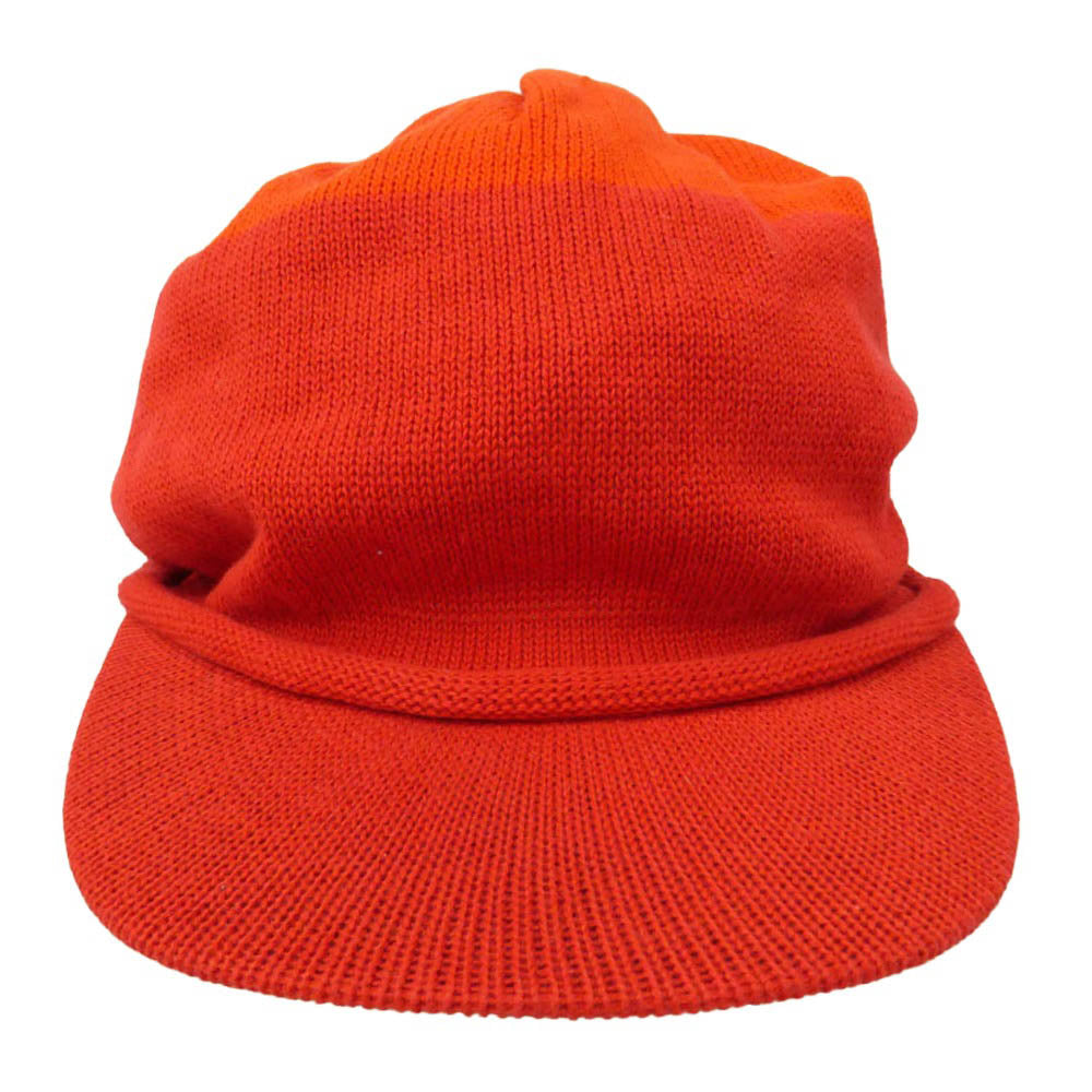GOODENOUGH グッドイナフ 09s Archive HEAD GEAR アーカイブ ヘッドギア オスロキャップ ニット 帽 つば付き キャスケット レッド系 エンジ系【中古】