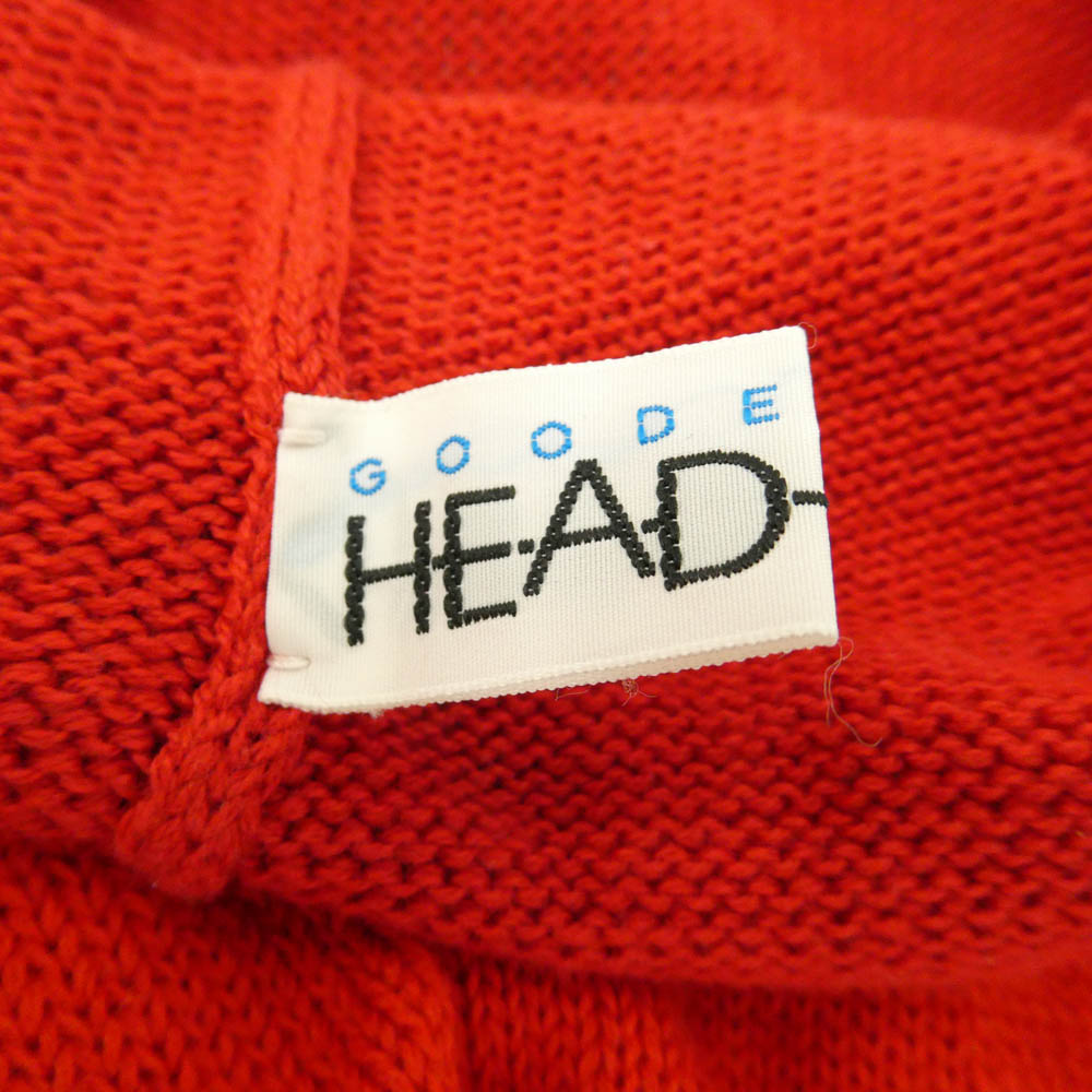 GOODENOUGH グッドイナフ 09s Archive HEAD GEAR アーカイブ ヘッドギア オスロキャップ ニット 帽 つば付き キャスケット レッド系 エンジ系【中古】