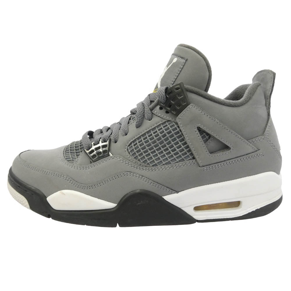 NIKE ナイキ 19AW 308497-007 Air Jordan 4 Cool Grey エアジョーダン4 クール グレー ハイカット スニーカー チャコール系 27cm【中古】