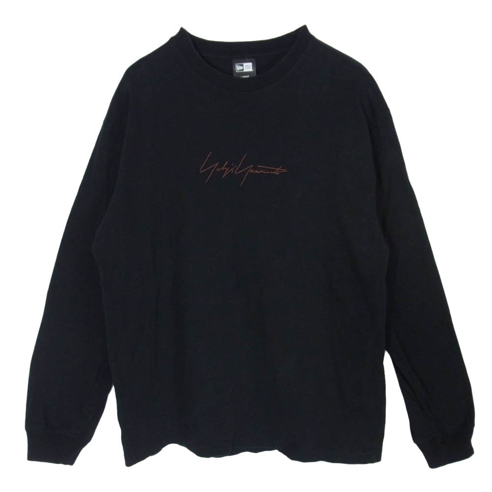 Yohji Yamamoto POUR HOMME ヨウジヤマモトプールオム NEW ERA ニューエラ 19AW HC-T99-079 NEW ERA ニューエラ LS TEE ロングスリーブ 長袖 Tシャツ カットソー ロンT ブラック系 L【中古】