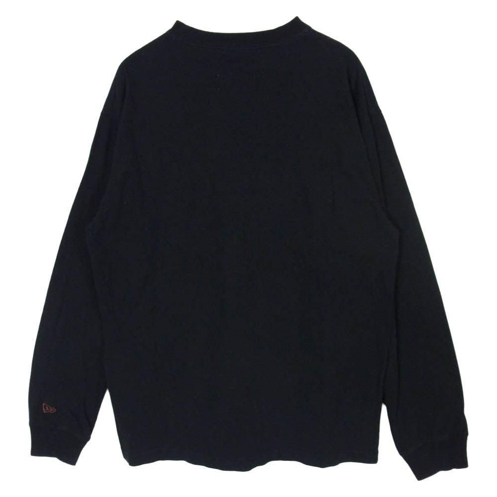 Yohji Yamamoto POUR HOMME ヨウジヤマモトプールオム NEW ERA ニューエラ 19AW HC-T99-079 NEW ERA ニューエラ LS TEE ロングスリーブ 長袖 Tシャツ カットソー ロンT ブラック系 L【中古】