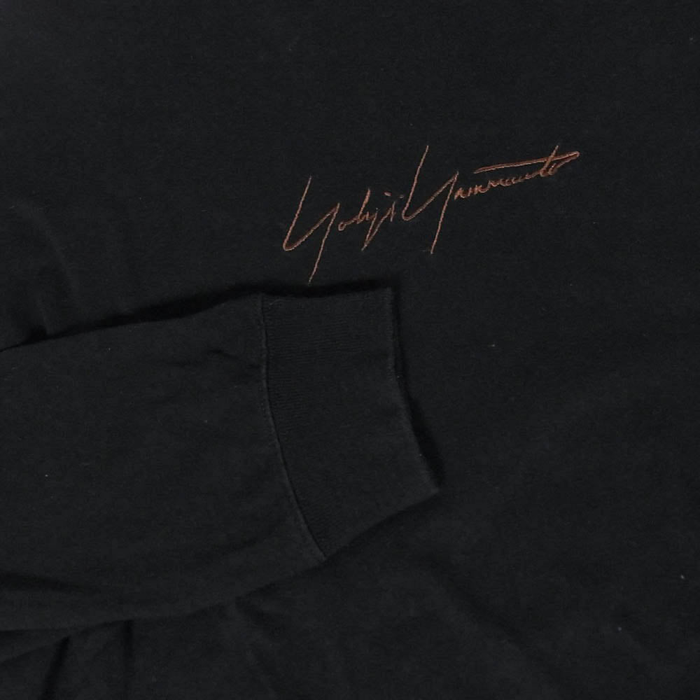 Yohji Yamamoto POUR HOMME ヨウジヤマモトプールオム NEW ERA ニューエラ 19AW HC-T99-079 NEW ERA ニューエラ LS TEE ロングスリーブ 長袖 Tシャツ カットソー ロンT ブラック系 L【中古】