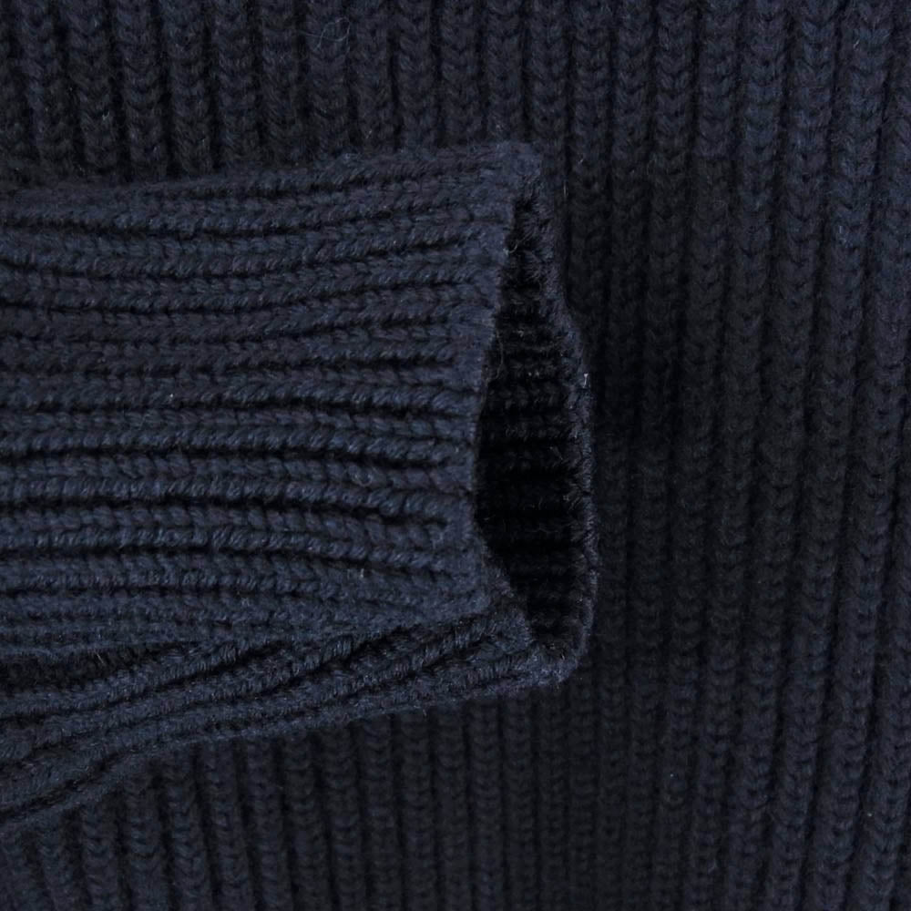 MAISON MARGIELA メゾンマルジェラ 18AW S50GP0122 14ライン 四つタグ クルーネック ウール ローゲージ ニット セーター ネイビー系 M【中古】