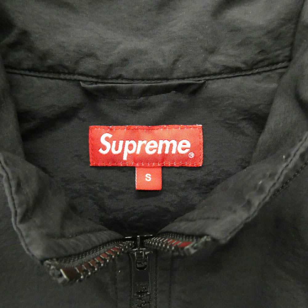 Supreme シュプリーム 18SS Corner Arc Half Zip Pullover コーナー アーチロゴ ハーフジップ プルオーバー ナイロン ジャケット ブラック系 S【中古】