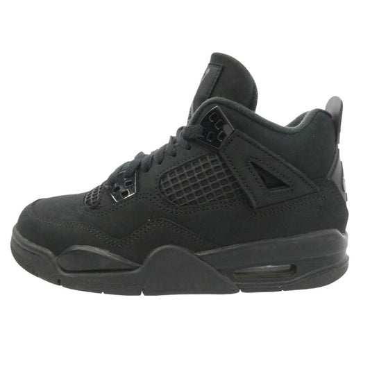 NIKE ナイキ IB4171-010 GS Air Jordan 4 Black Cat AJ4 エアジョーダン4 ハイカット スニーカー ブラック系 23.5cm【中古】
