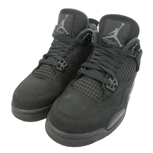 NIKE ナイキ IB4171-010 GS Air Jordan 4 Black Cat AJ4 エアジョーダン4 ハイカット スニーカー ブラック系 23.5cm【中古】