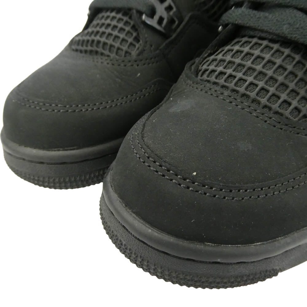 NIKE ナイキ IB4171-010 GS Air Jordan 4 Black Cat AJ4 エアジョーダン4 ハイカット スニーカー ブラック系 23.5cm【中古】