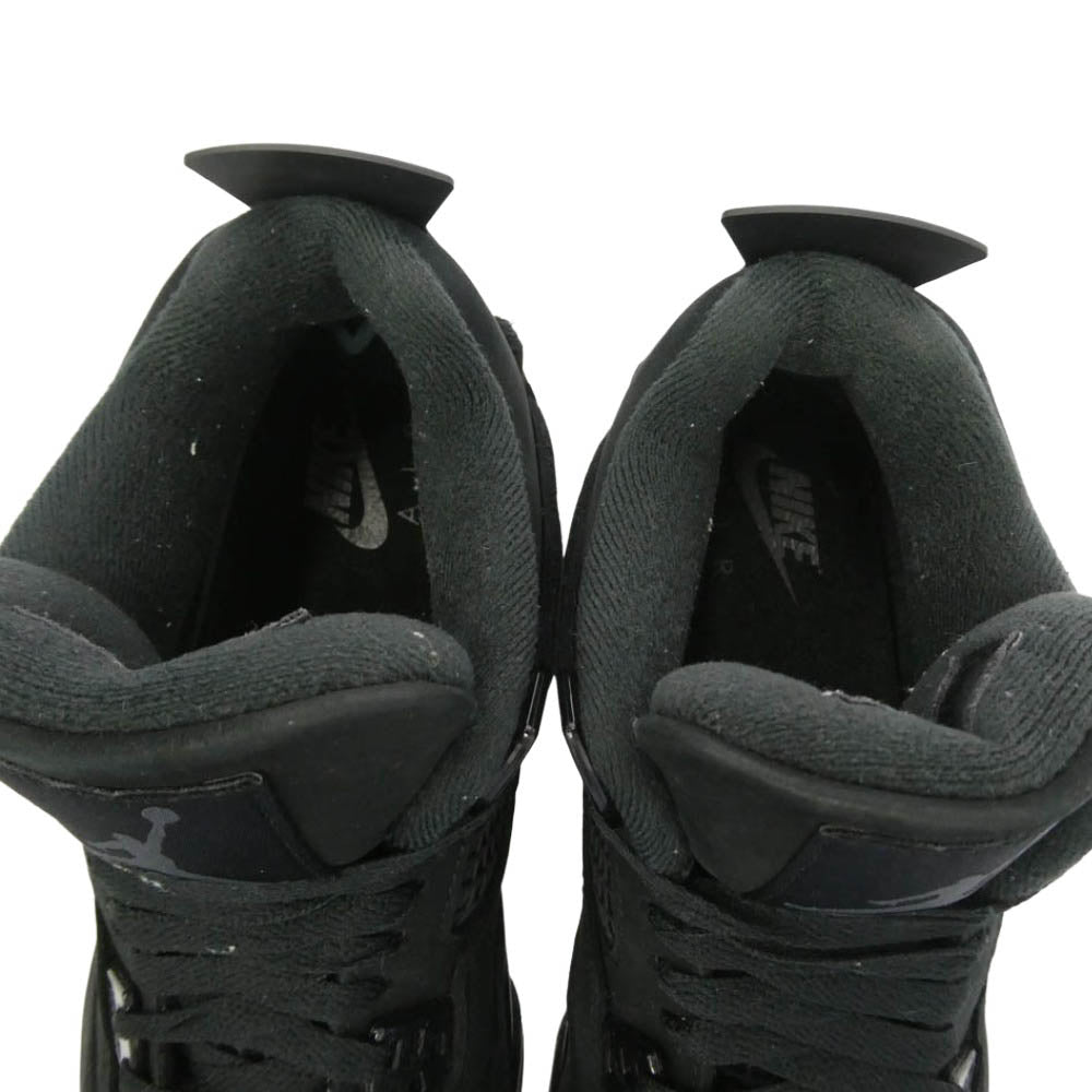 NIKE ナイキ IB4171-010 GS Air Jordan 4 Black Cat AJ4 エアジョーダン4 ハイカット スニーカー ブラック系 23.5cm【中古】