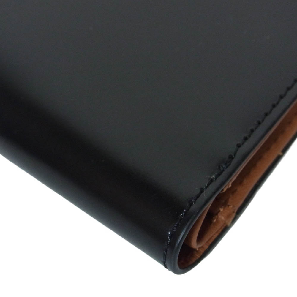 プレリー ギンザ NP12223 CORDOVAN 1957 Bifold Wallet コードバン 二つ折り財布 小銭入れ付き ブラック系 01【新古品】【未使用】【中古】