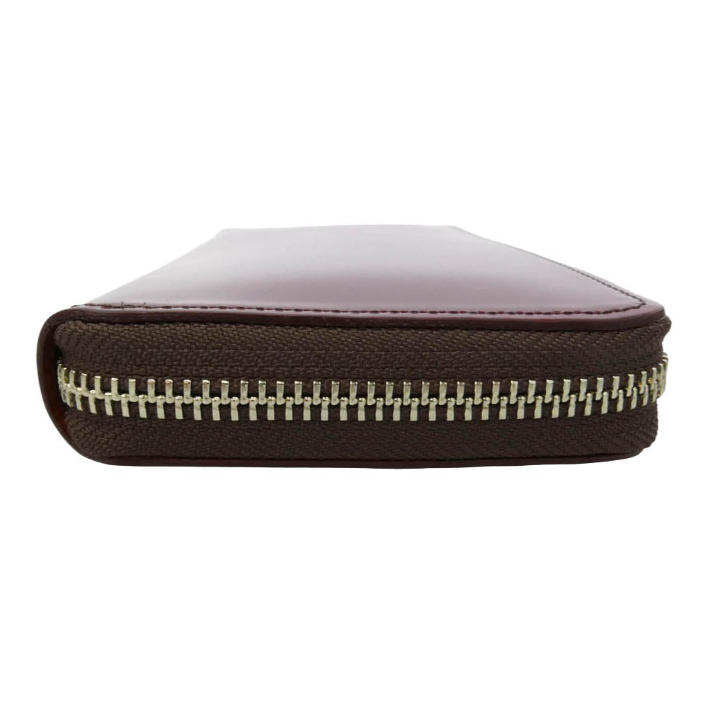 プレリー ギンザ NP12030 CORDOVAN 1957 Round Zipper Long Wallet コードバン ラウンド ファスナー 長財布 ダークブラウン系 02【新古品】【未使用】【中古】