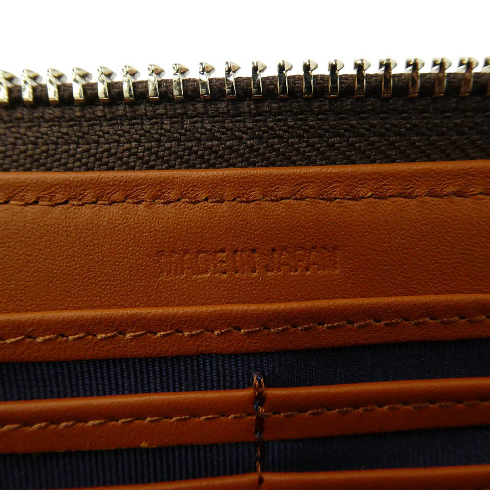 プレリー ギンザ NP12030 CORDOVAN 1957 Round Zipper Long Wallet コードバン ラウンド ファスナー 長財布 ダークブラウン系 02【新古品】【未使用】【中古】
