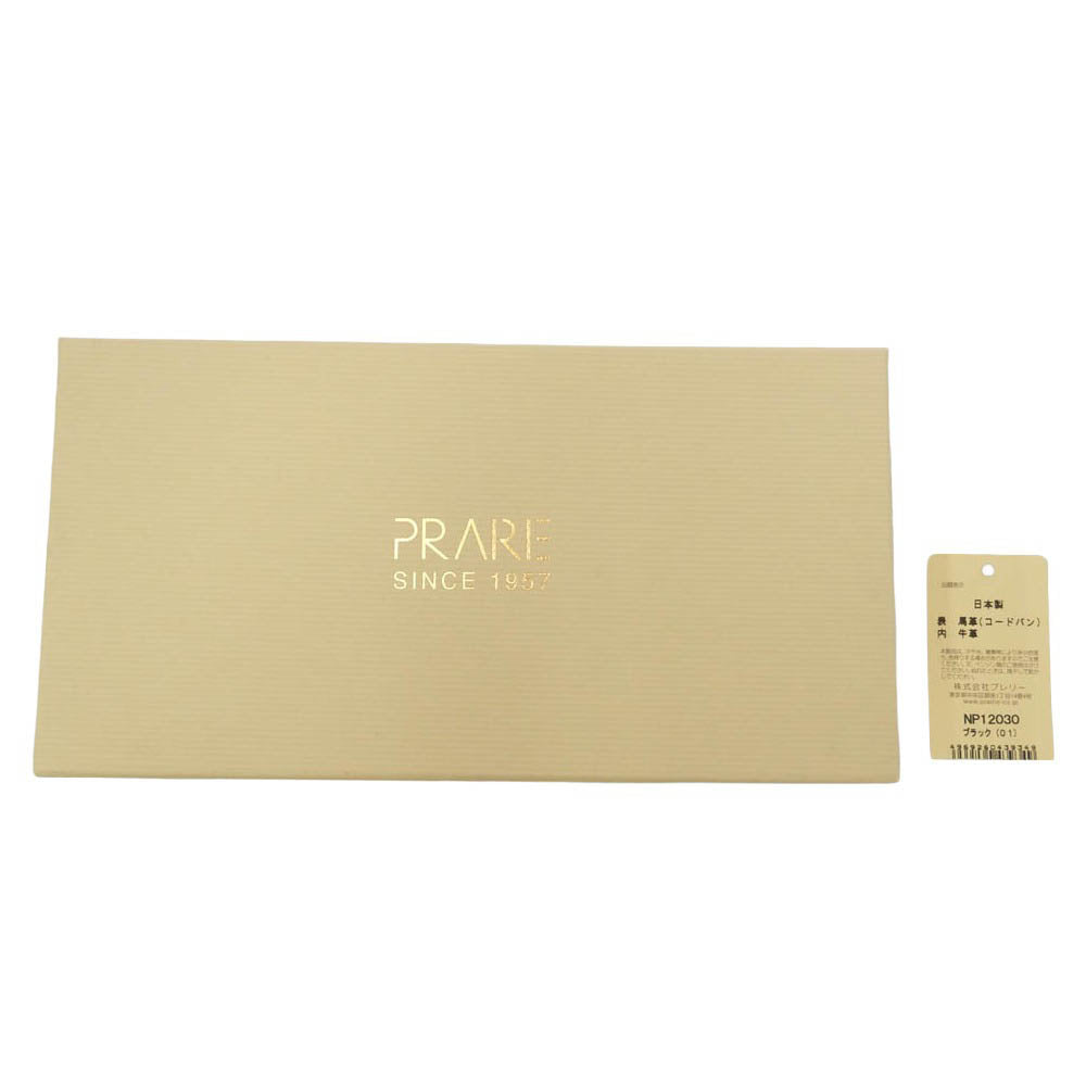プレリー ギンザ NP12030 CORDOVAN 1957 Round Zipper Long Wallet コードバン ラウンド ファスナー 長財布 ブラック系 01【新古品】【未使用】【中古】