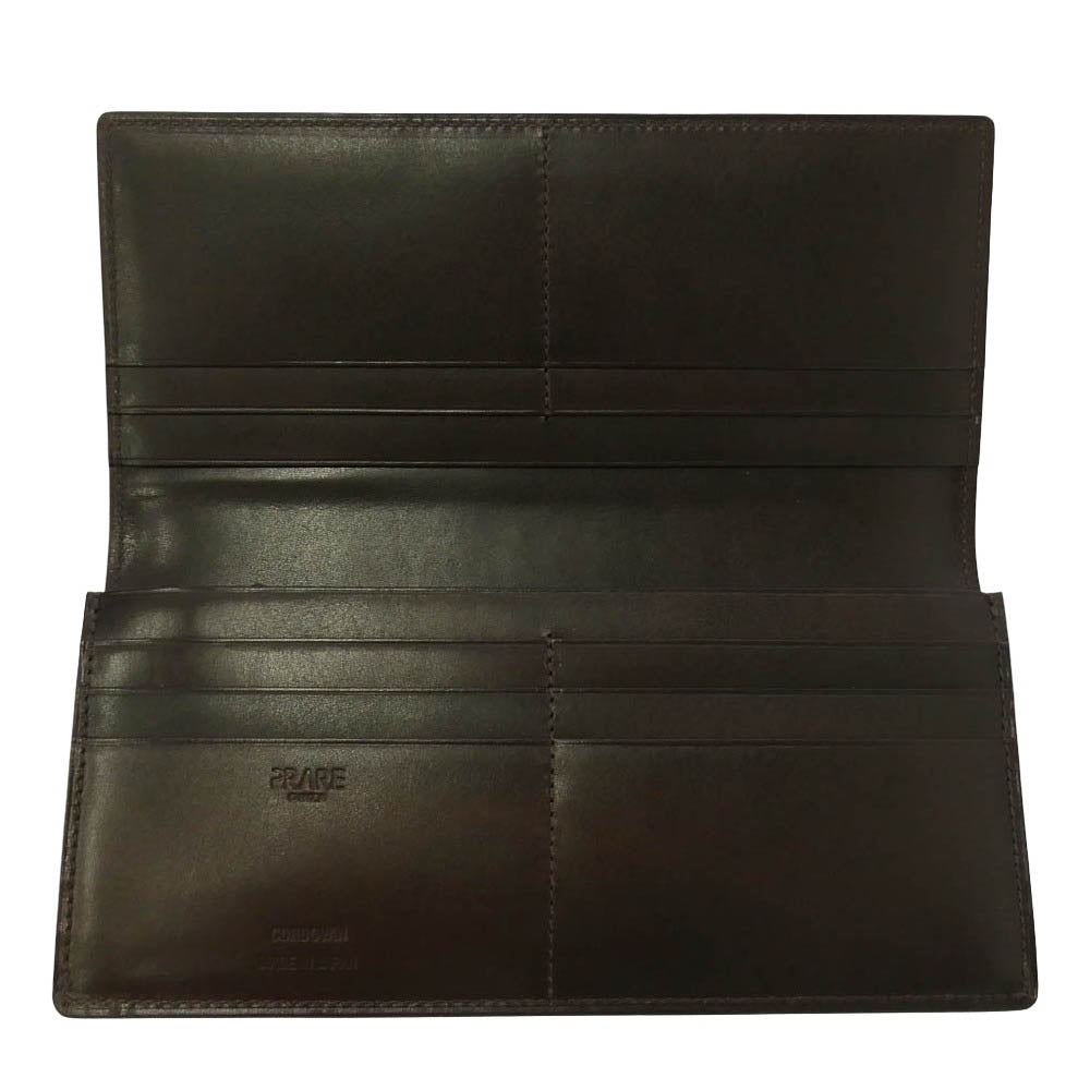 プレリー ギンザ NP49038 Natural Cordovan Long Wallet ナチュラル コードバン 長財布 ブラック系 01【新古品】【未使用】【中古】