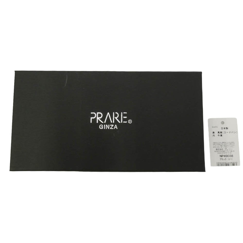 プレリー ギンザ NP49038 Natural Cordovan Long Wallet ナチュラル コードバン 長財布 ブラック系 01【新古品】【未使用】【中古】