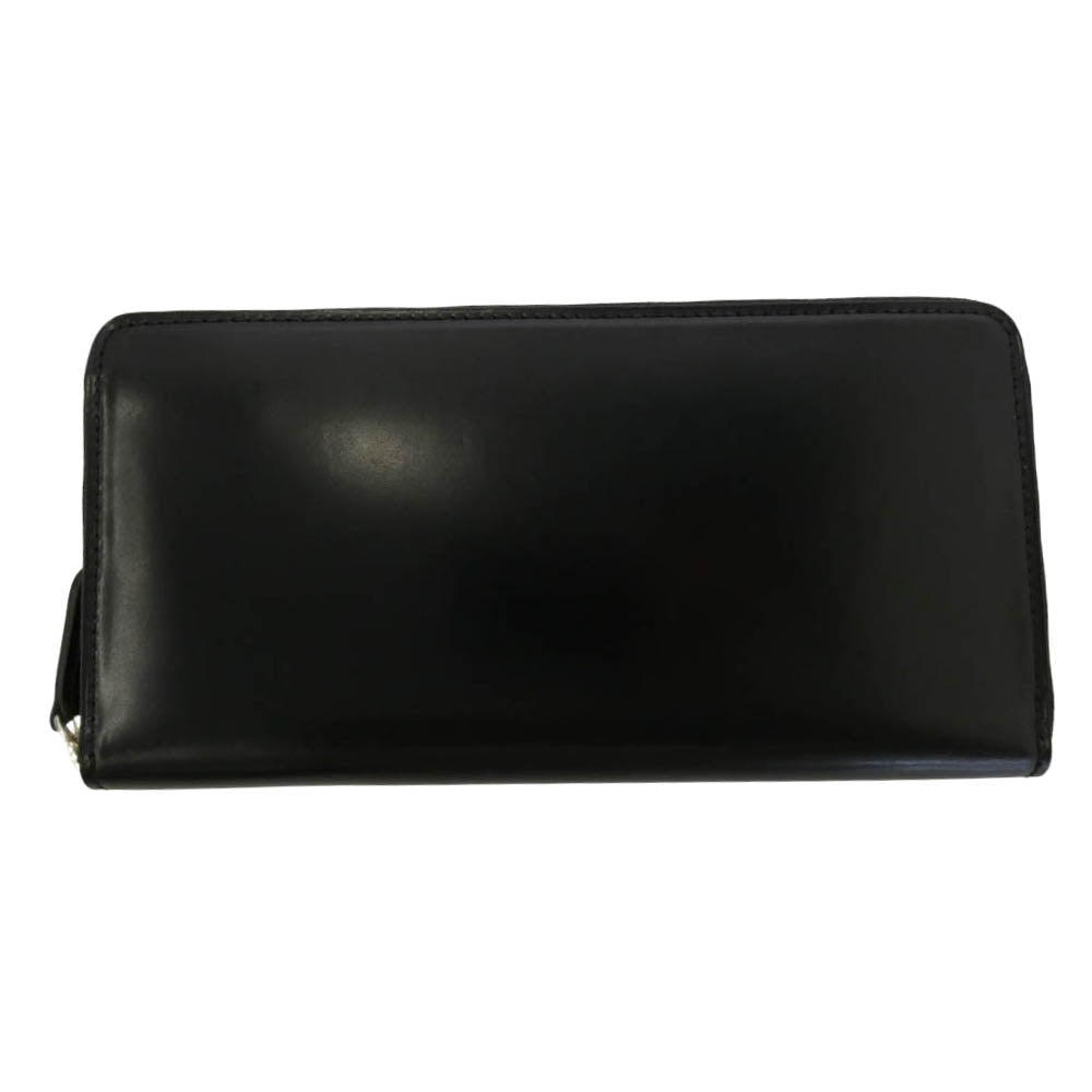 プレリー ギンザ NP49140 Natural Cordovan Round Zipper Long Wallet ナチュラル コードバン ラウンドファスナー 長財布 ブラック系 01【極上美品】【中古】